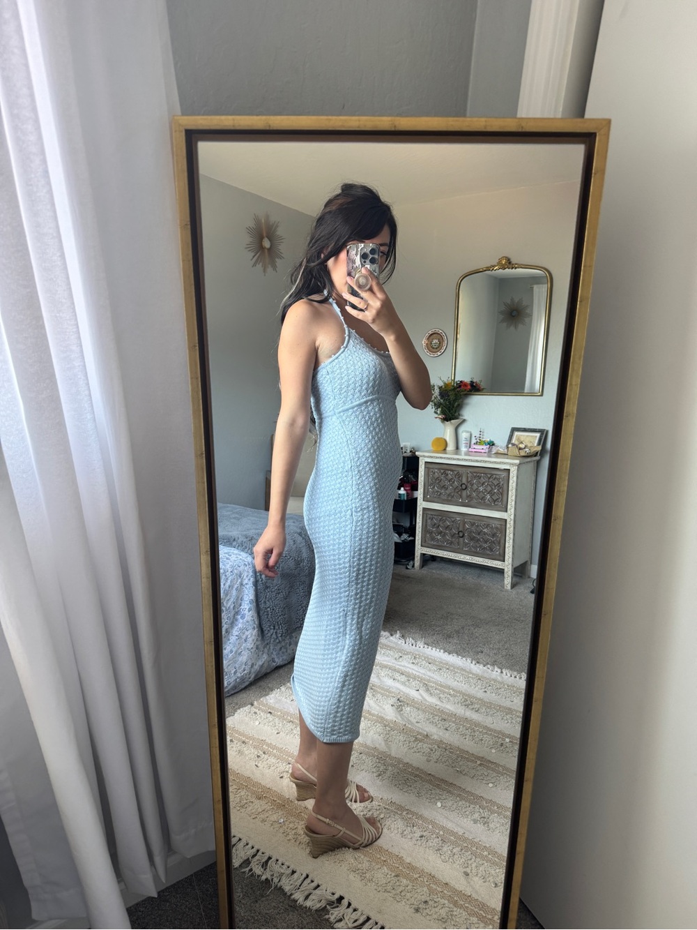 AQUA Pebble Knit Midi Dress - Picture 5 of 6